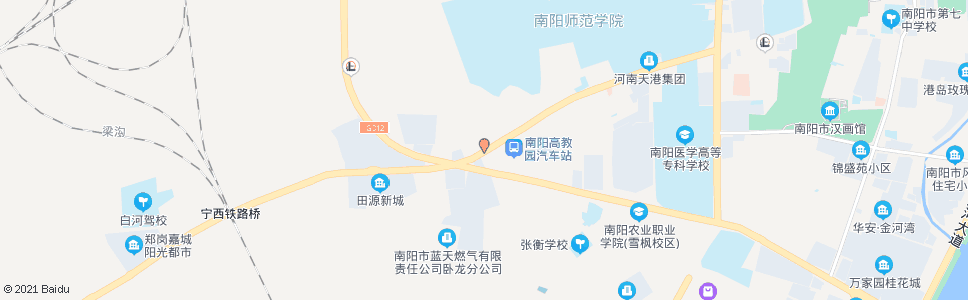 南阳卧龙路312国道口_公交站地图_南阳公交_妙搜公交查询2024