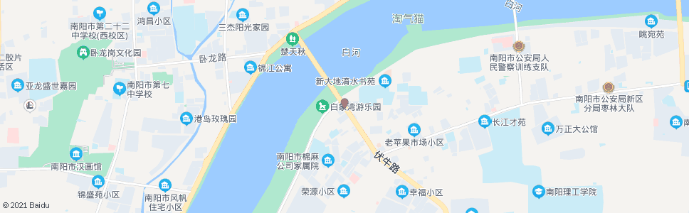 南阳白河路伏牛路口_公交站地图_南阳公交_妙搜公交查询2024