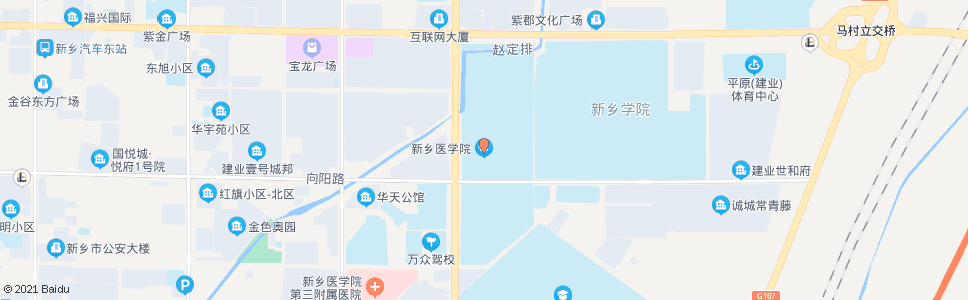 新乡新乡医学院(金穗大道新三街口)_公交站地图_新乡公交_妙搜公交查询2025