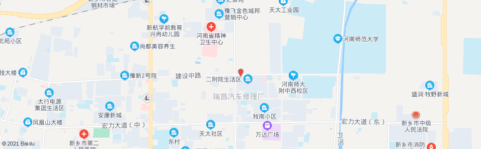 新乡建设路新飞大道口_公交站地图_新乡公交_妙搜公交查询2025