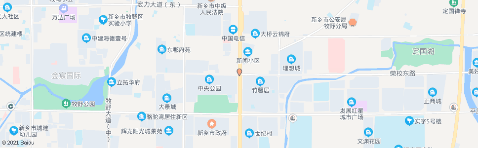 新乡荣校东路新中大道口_公交站地图_新乡公交_妙搜公交查询2024