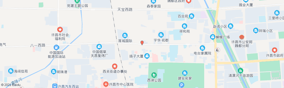 许昌八一路西口_公交站地图_许昌公交_妙搜公交查询2025