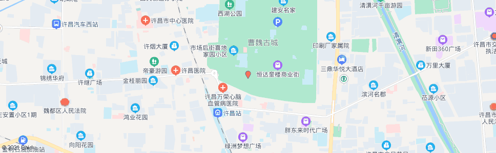 许昌豫园(古槐街南口)_公交站地图_许昌公交_妙搜公交查询2025