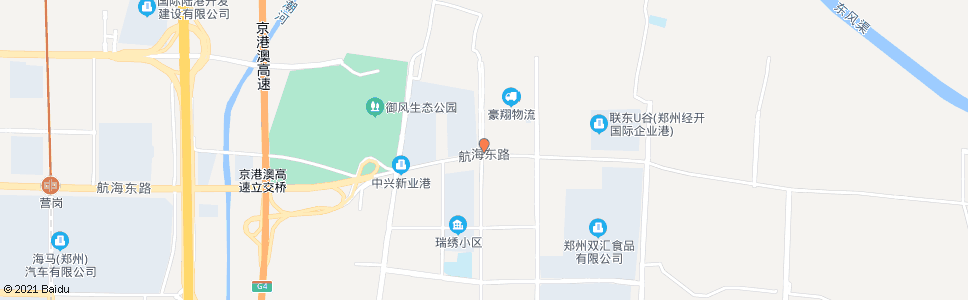 郑州经开第二十二大街航海东路_公交站地图_郑州公交_妙搜公交查询2025