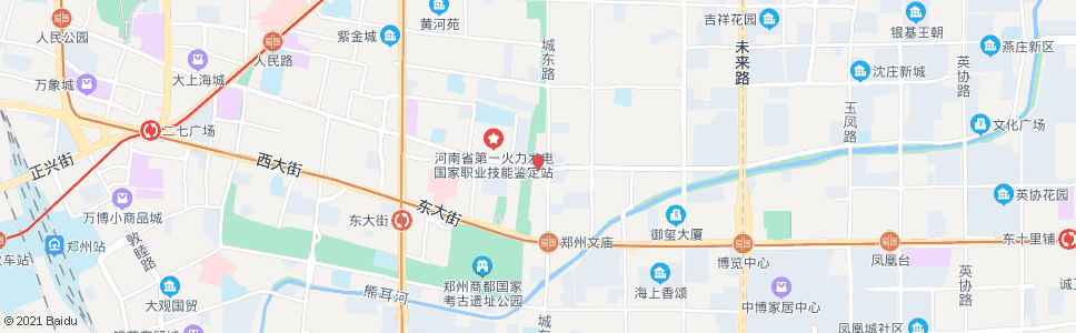 郑州商城路城东路站_公交站地图_郑州公交_妙搜公交查询2024