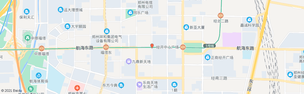 郑州经开第六大街航海路_公交站地图_郑州公交_妙搜公交查询2025