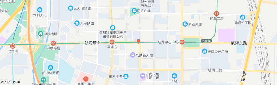 郑州航海路经开第五大街_公交站地图_郑州公交_妙搜公交查询2025