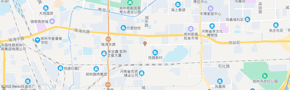 郑州城东路货站街_公交站地图_郑州公交_妙搜公交查询2025