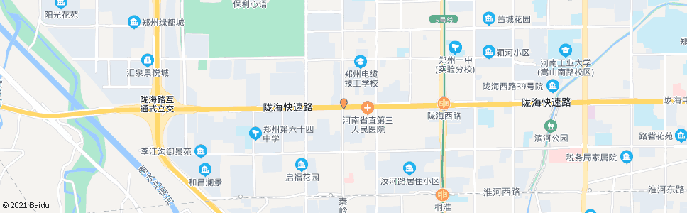 郑州陇海路秦岭路_公交站地图_郑州公交_妙搜公交查询2025