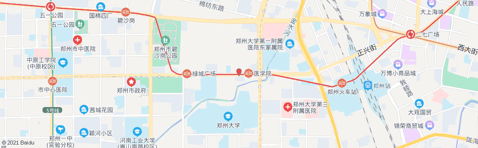 郑州中原路大学路西站_公交站地图_郑州公交_妙搜公交查询2025