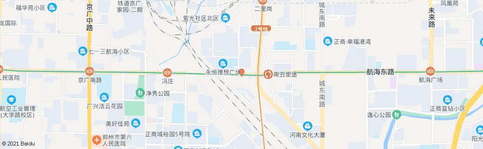 郑州航海路紫荆山路_公交站地图_郑州公交_妙搜公交查询2025