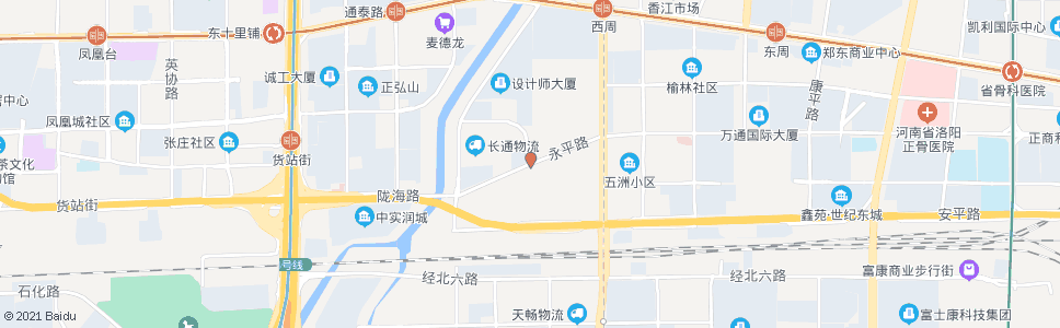 郑州永平路西刘街_公交站地图_郑州公交_妙搜公交查询2025