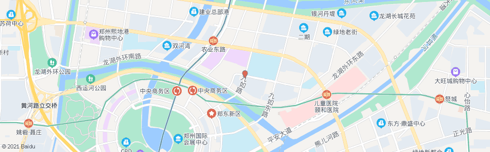 郑州九如路天韵街_公交站地图_郑州公交_妙搜公交查询2025