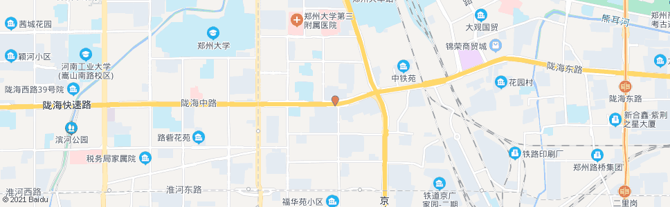 郑州陇海路庆丰街站_公交站地图_郑州公交_妙搜公交查询2025