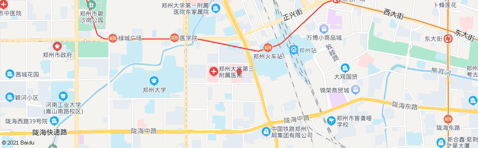 郑州康复前街京广路站_公交站地图_郑州公交_妙搜公交查询2025