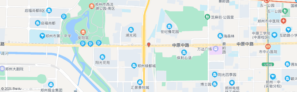 郑州中原路西三环(市财经学校)_公交站地图_郑州公交_妙搜公交查询2025