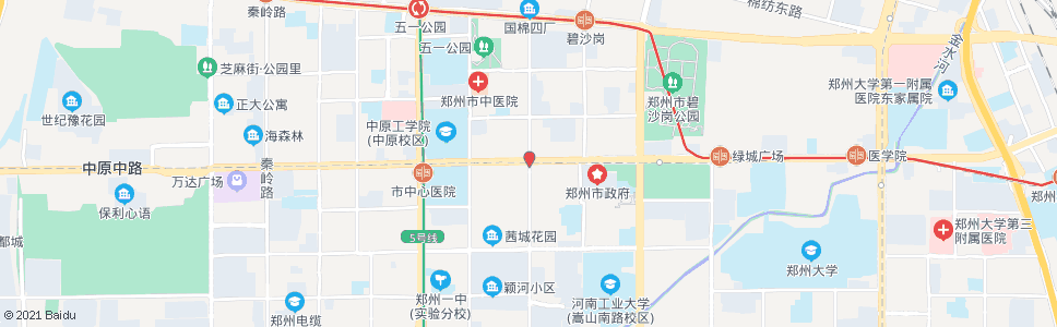 郑州工人路中原路北_公交站地图_郑州公交_妙搜公交查询2025