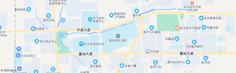 驻马店黄淮学院南区_公交站地图_驻马店公交_妙搜公交查询2025