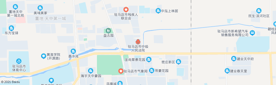 驻马店中级法院_公交站地图_驻马店公交_妙搜公交查询2024