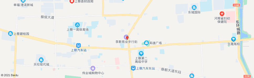 驻马店五星电器商场_公交站地图_驻马店公交_妙搜公交查询2024