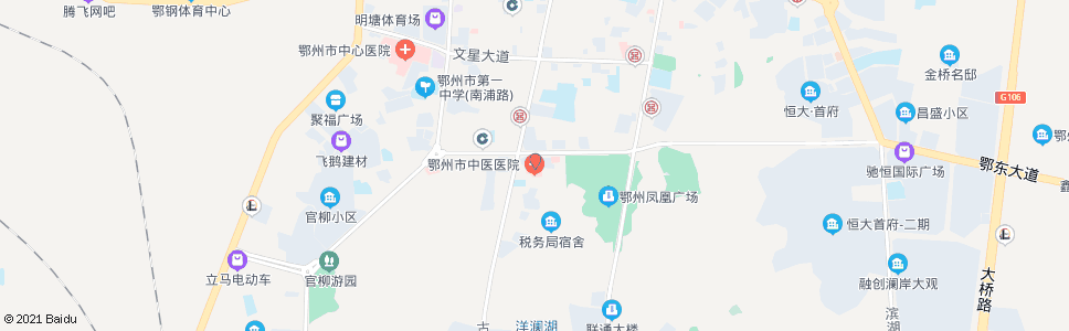 鄂州珞喻路湖北省中医院_公交站地图_鄂州公交_妙搜公交查询2024