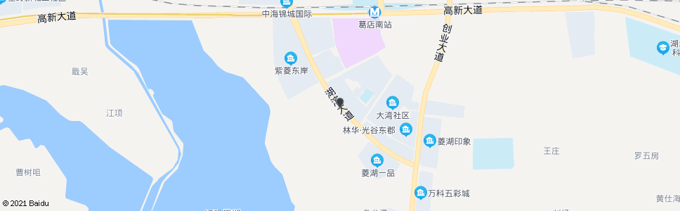 鄂州滨湖大道光谷大道_公交站地图_鄂州公交_妙搜公交查询2024