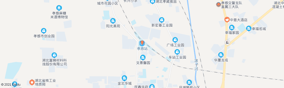 孝感李店_公交站地图_孝感公交_妙搜公交查询2024