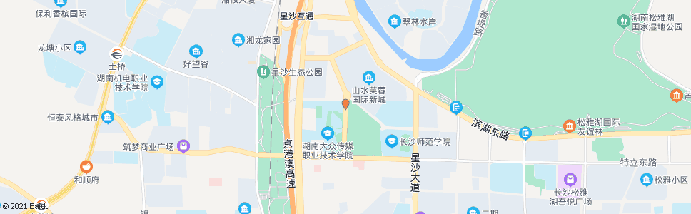 长沙大众传媒学院_公交站地图_长沙公交_妙搜公交查询2024