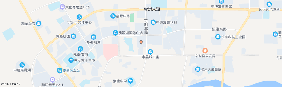 长沙宁乡农商银行(富豪山庄)_公交站地图_长沙公交_妙搜公交查询2024