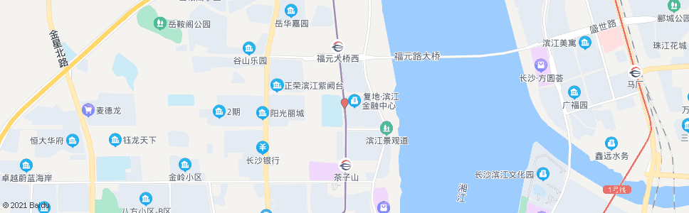 长沙潇湘北路佑母塘路口_公交站地图_长沙公交_妙搜公交查询2025