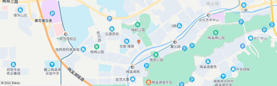 长沙梅岭公园_公交站地图_长沙公交_妙搜公交查询2025