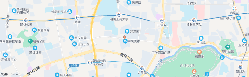 长沙咸嘉湖西路望岳路口_公交站地图_长沙公交_妙搜公交查询2024