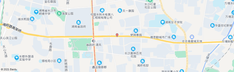 长沙湘府路刘家冲路口_公交站地图_长沙公交_妙搜公交查询2025