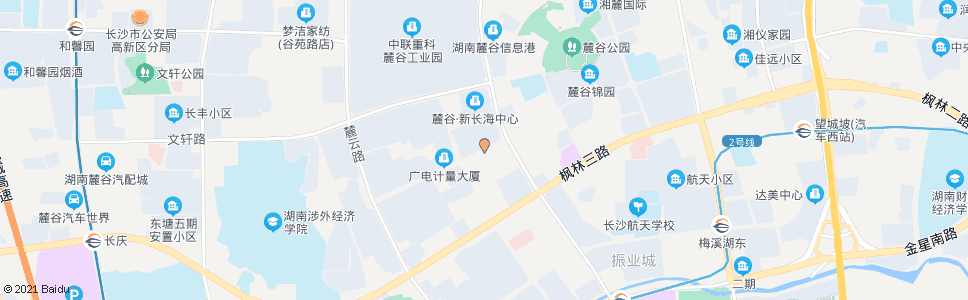 长沙平川路咸嘉湖路口_公交站地图_长沙公交_妙搜公交查询2025