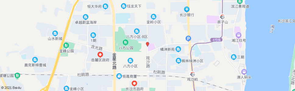 长沙观沙路含光路口_公交站地图_长沙公交_妙搜公交查询2024