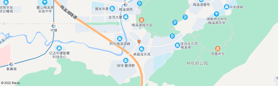 长沙梅溪湖近湖八路口_公交站地图_长沙公交_妙搜公交查询2024