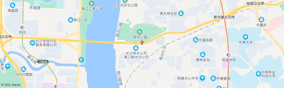 长沙八水厂_公交站地图_长沙公交_妙搜公交查询2025