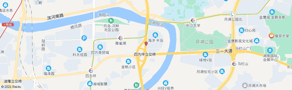 长沙胜利村_公交站地图_长沙公交_妙搜公交查询2024