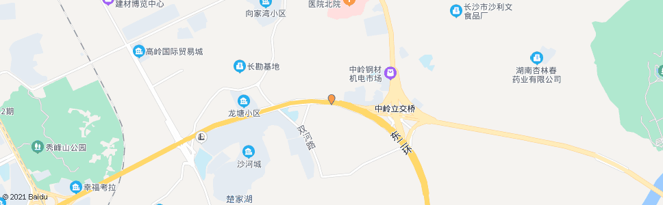 长沙中岭小学_公交站地图_长沙公交_妙搜公交查询2025