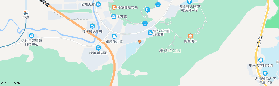 长沙梅溪湖小学_公交站地图_长沙公交_妙搜公交查询2025