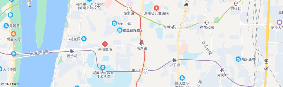 长沙南湖路站_公交站地图_长沙公交_妙搜公交查询2025