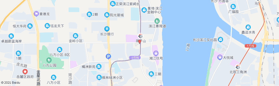 长沙潇湘北路茶子山路口_公交站地图_长沙公交_妙搜公交查询2024