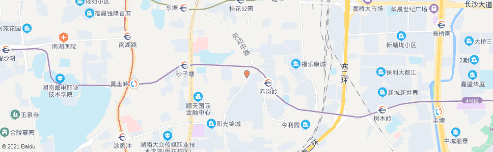 长沙赤黄路口_公交站地图_长沙公交_妙搜公交查询2025