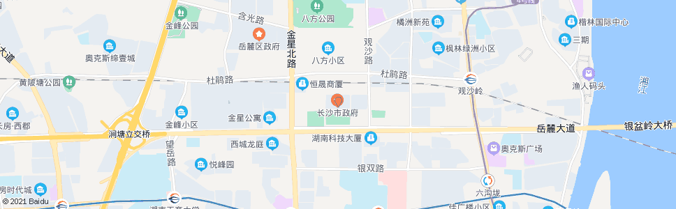 长沙市委_公交站地图_长沙公交_妙搜公交查询2024