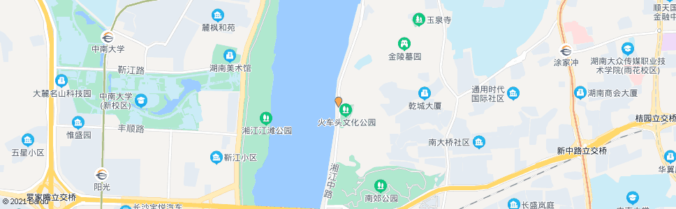 长沙湘江路殷家冲路口_公交站地图_长沙公交_妙搜公交查询2024