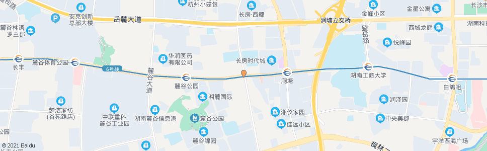 长沙麓景路桐梓坡西路口_公交站地图_长沙公交_妙搜公交查询2024