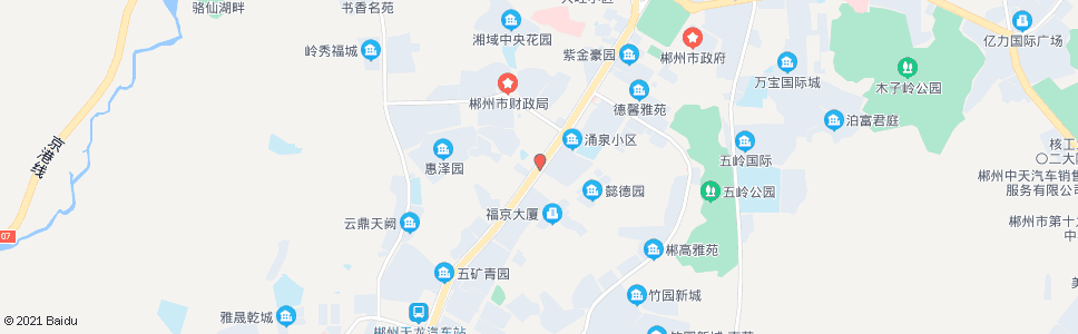 郴州五岭大市场(南岭大道)_公交站地图_郴州公交_妙搜公交查询2024