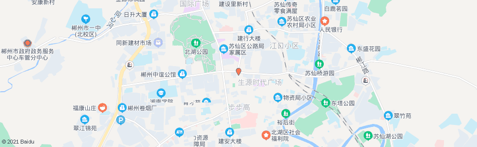 郴州步步高超市_公交站地图_郴州公交_妙搜公交查询2025