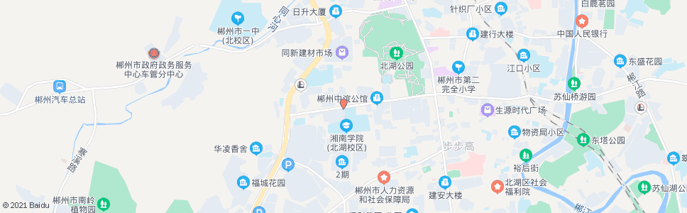 郴州湘南学院附属医院北_公交站地图_郴州公交_妙搜公交查询2025