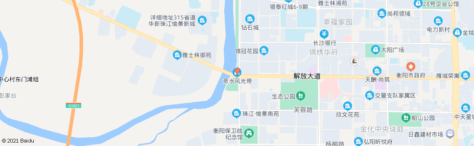 衡阳蒸水风光带_公交站地图_衡阳公交_妙搜公交查询2024